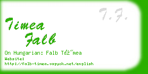 timea falb business card